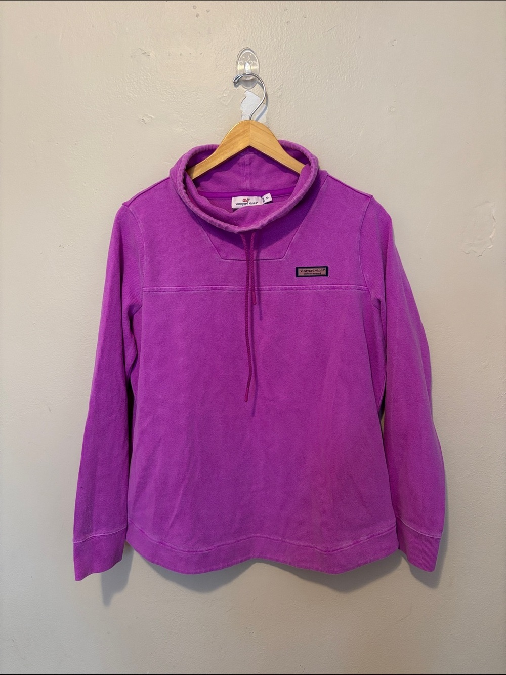 Vineyard Vines Magenta Cowl Neck Pullover Sweater